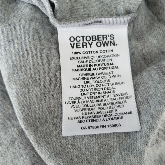 OVO Grey Essential Long Sleeve Shirt Men Top Size XL NWT - Picture 9 of 9